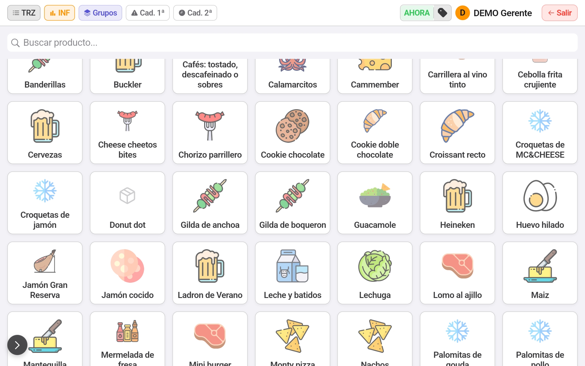 Catálogo de productos para etiquetar